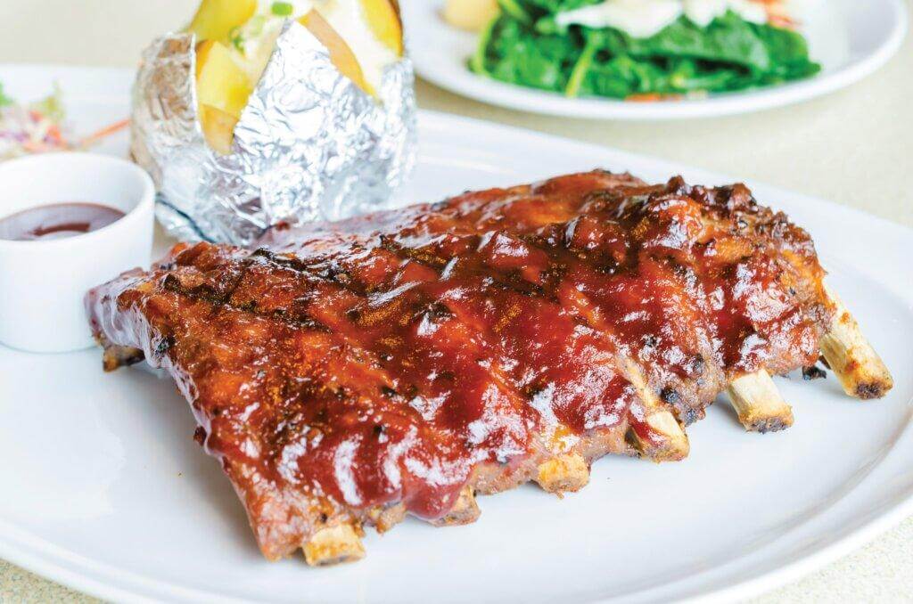 ½ côtes levées sauce BBQ